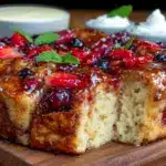 Galentines Berry Bread Pudding Board - featured image