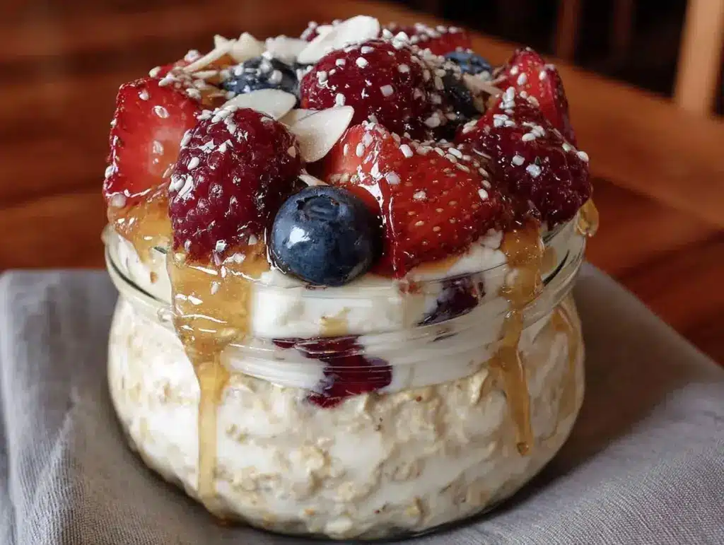 Greek yogurt overnight oats - featured image