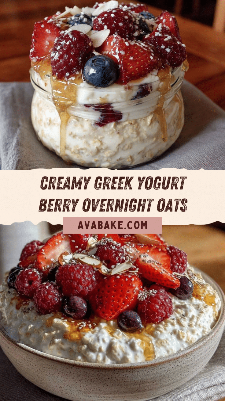 Greek yogurt overnight oats recipe