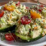 Green Goddess Chicken Salad Stuffed Avocados - featured image