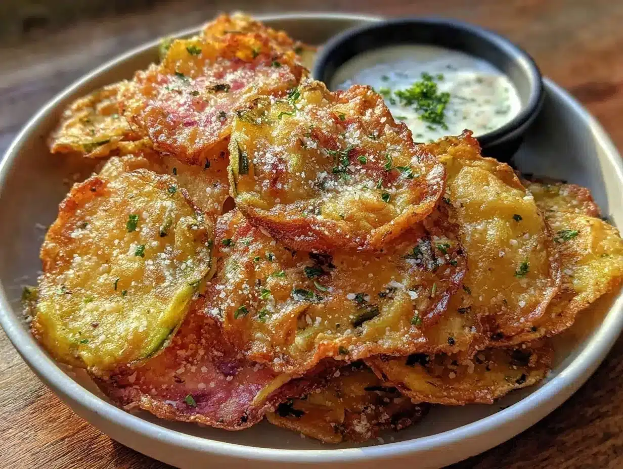 Healthy Air Fryer Parmesan Veggie Chips preparation steps