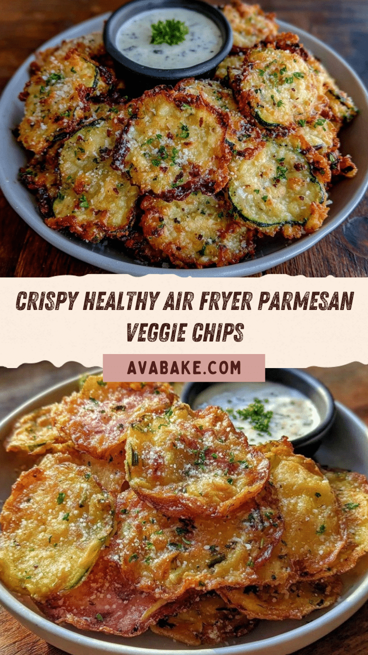 Healthy Air Fryer Parmesan Veggie Chips recipe