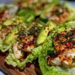 healthy chicken avocado lettuce folds - featured image