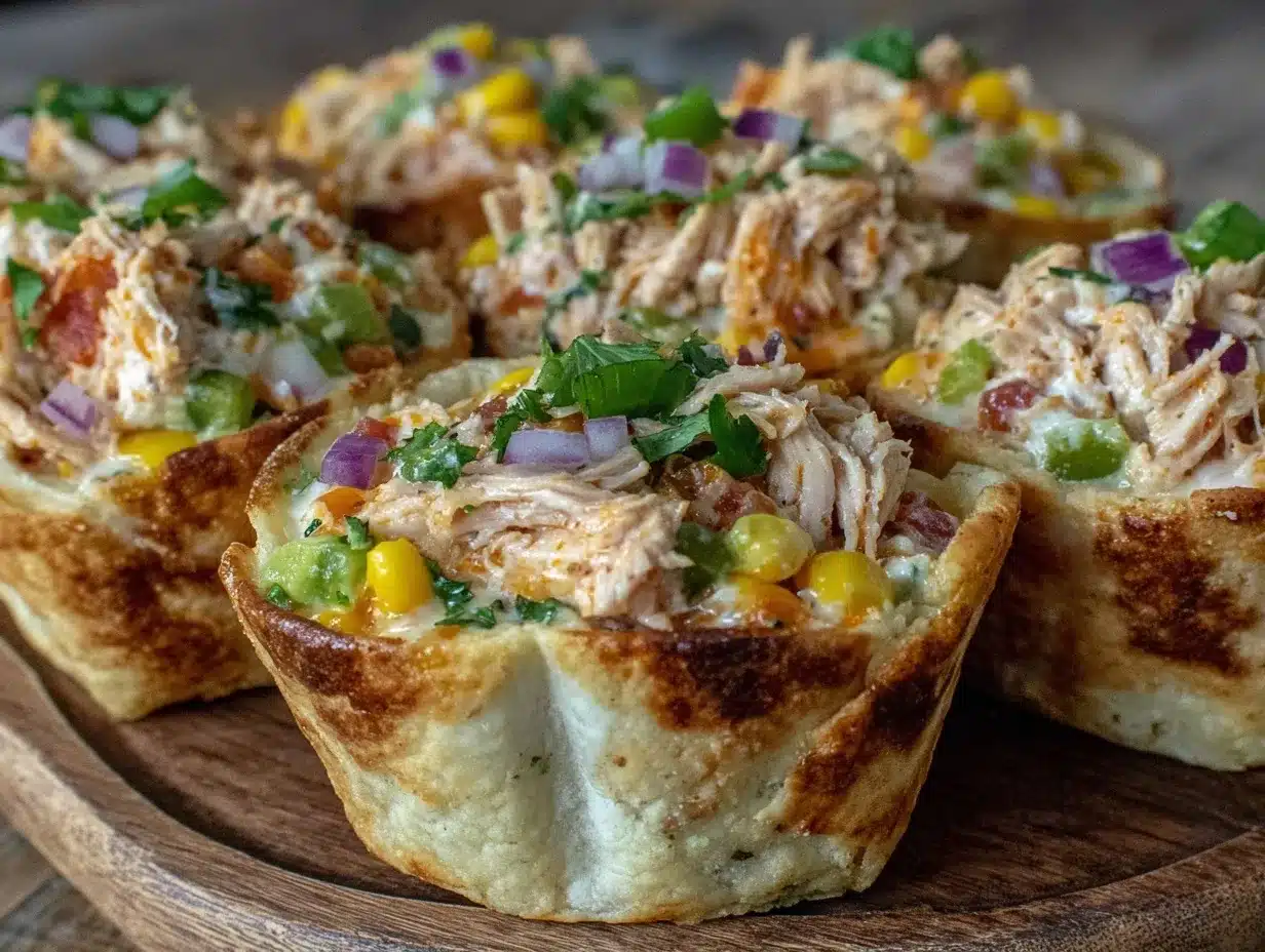 Healthy Chicken Chili Veggie Cups preparation steps