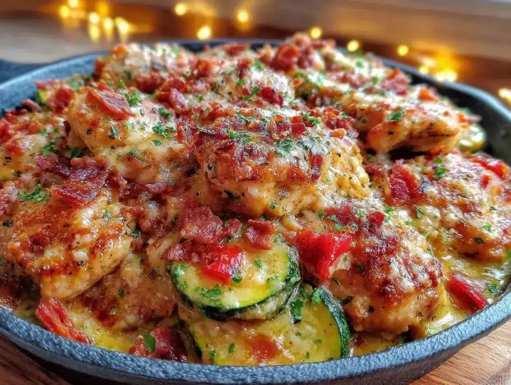 Healthy Chicken Ranch Zucchini Skillet - featured image