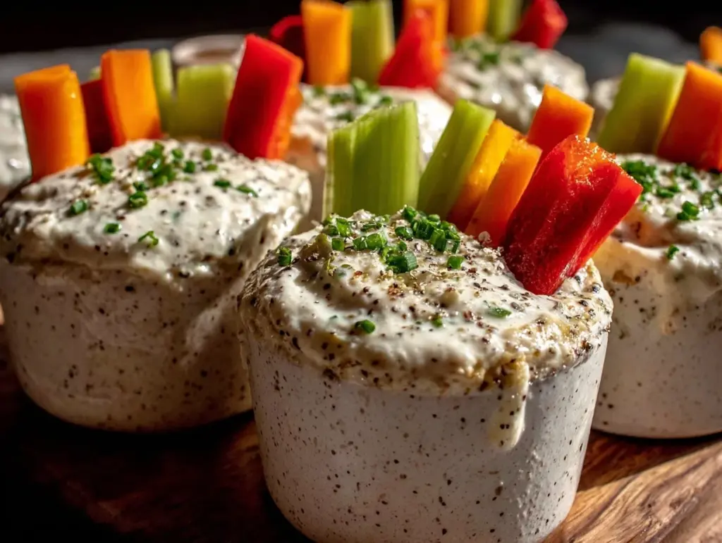 healthy high-protein ranch dip cups - featured image