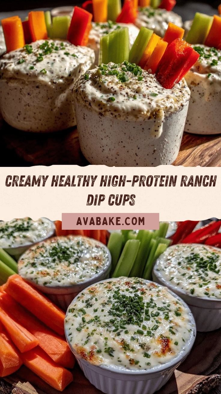 healthy high-protein ranch dip cups recipe