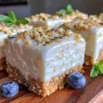 Healthy High-Protein Yogurt Cheesecake Bars - featured image