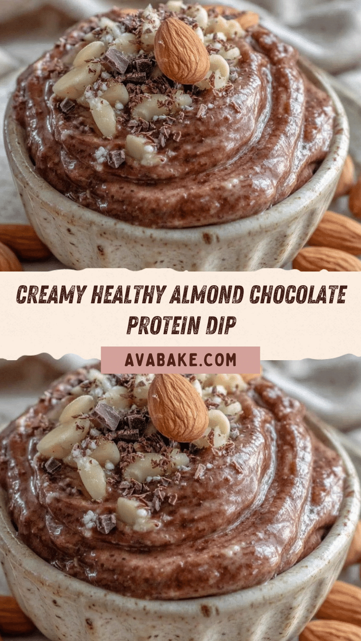 healthy protein almond chocolate dip recipe