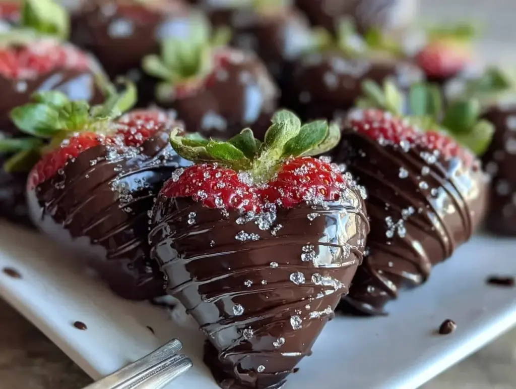 heart shaped chocolate covered strawberries - featured image