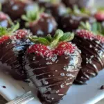 heart shaped chocolate covered strawberries - featured image