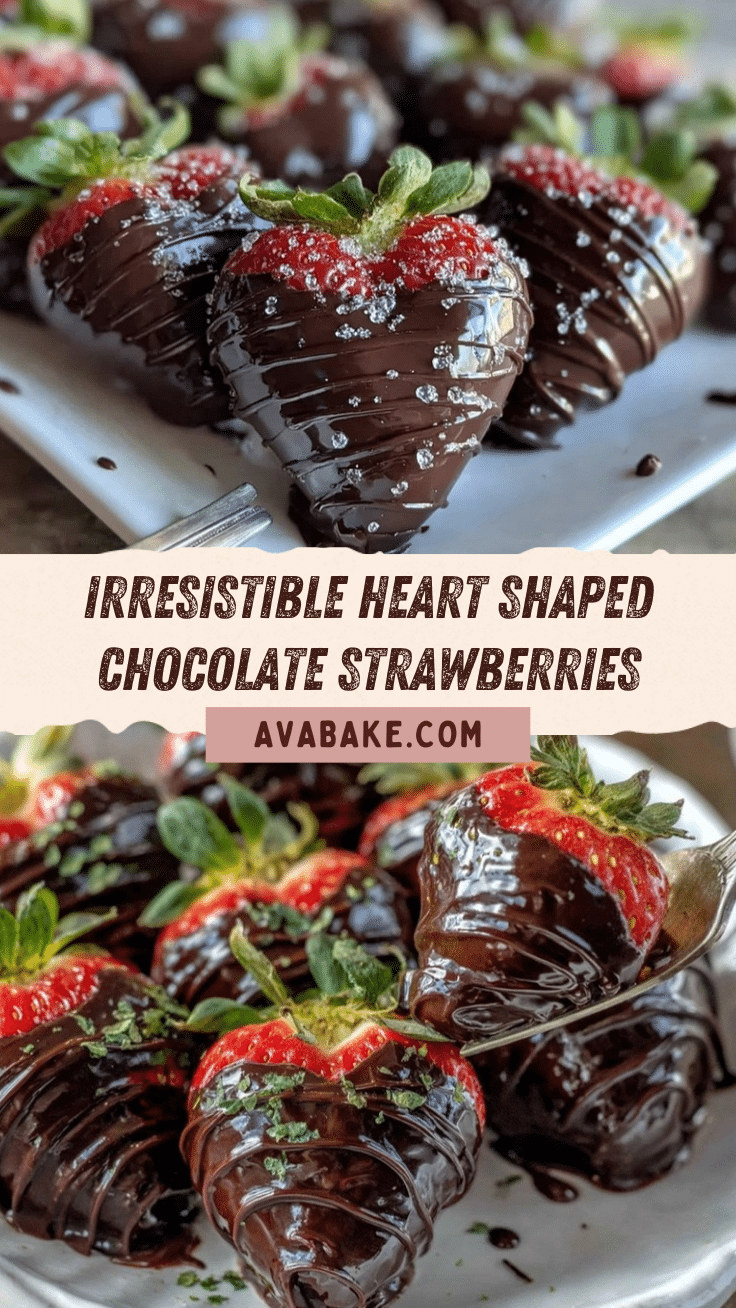 heart shaped chocolate covered strawberries recipe