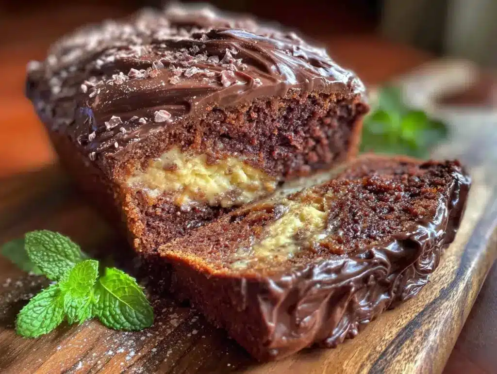 Irish Cream Chocolate Pudding Loaf - featured image