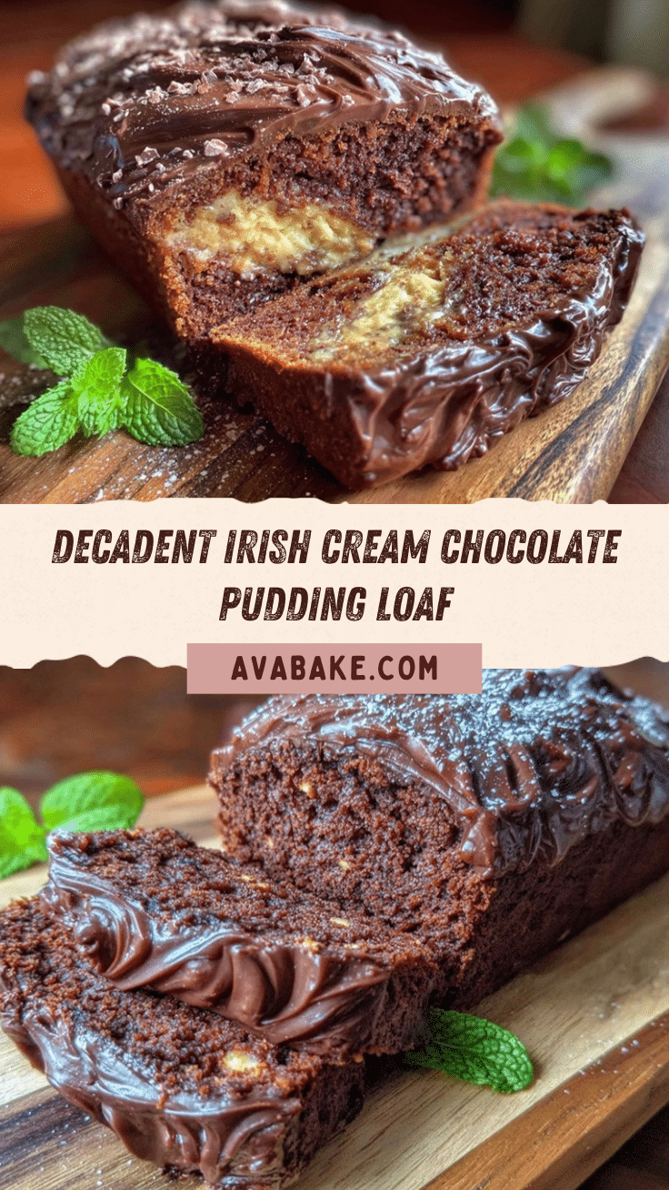 Irish Cream Chocolate Pudding Loaf recipe
