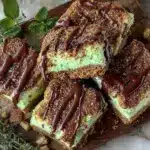 Irish Mint Marshmallow Bars - featured image