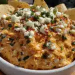 loaded buffalo chicken dip - featured image
