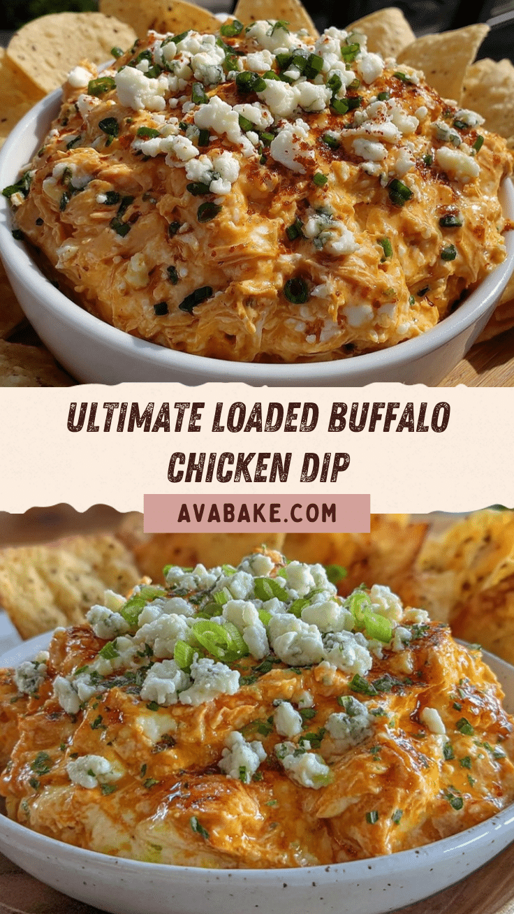 loaded buffalo chicken dip recipe