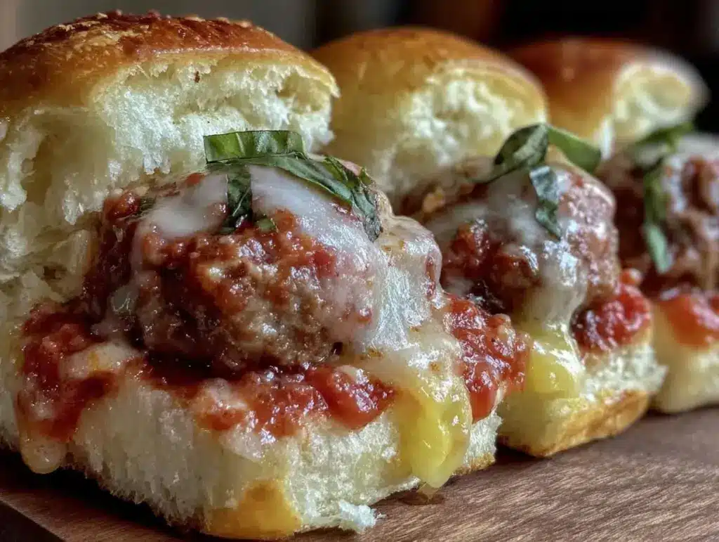 meatball sub sliders - featured image