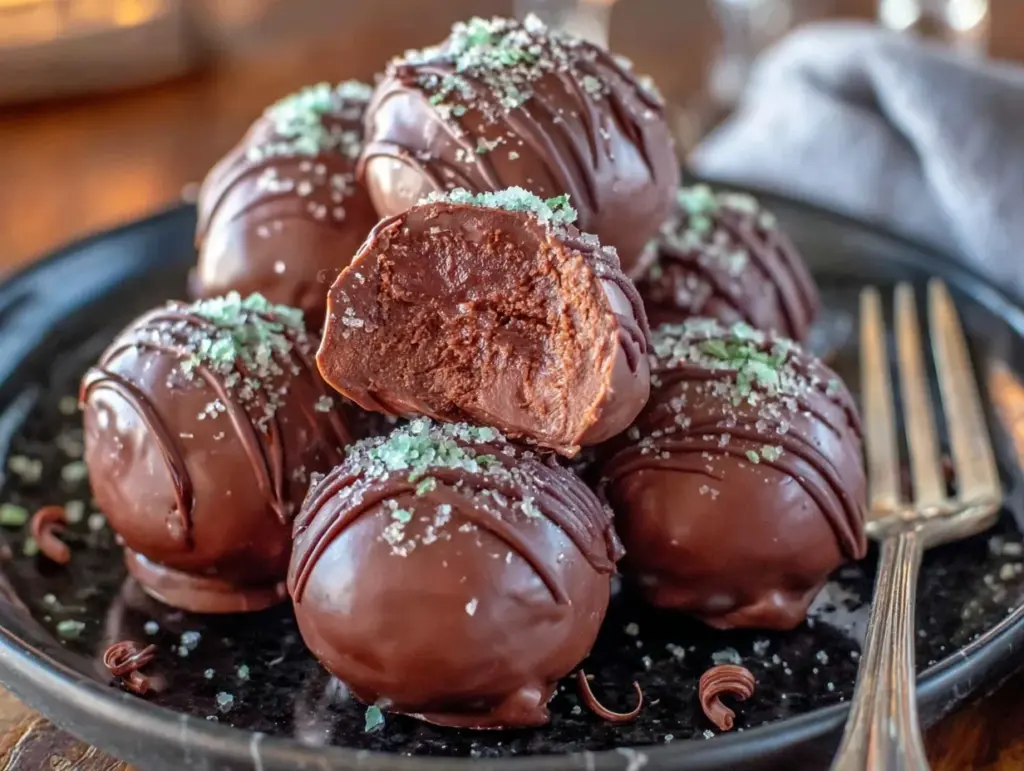 Midnight Kiss Chocolate Truffles - featured image