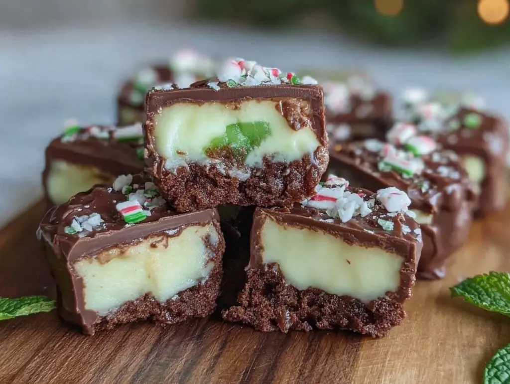 mint ice cream cake bites - featured image