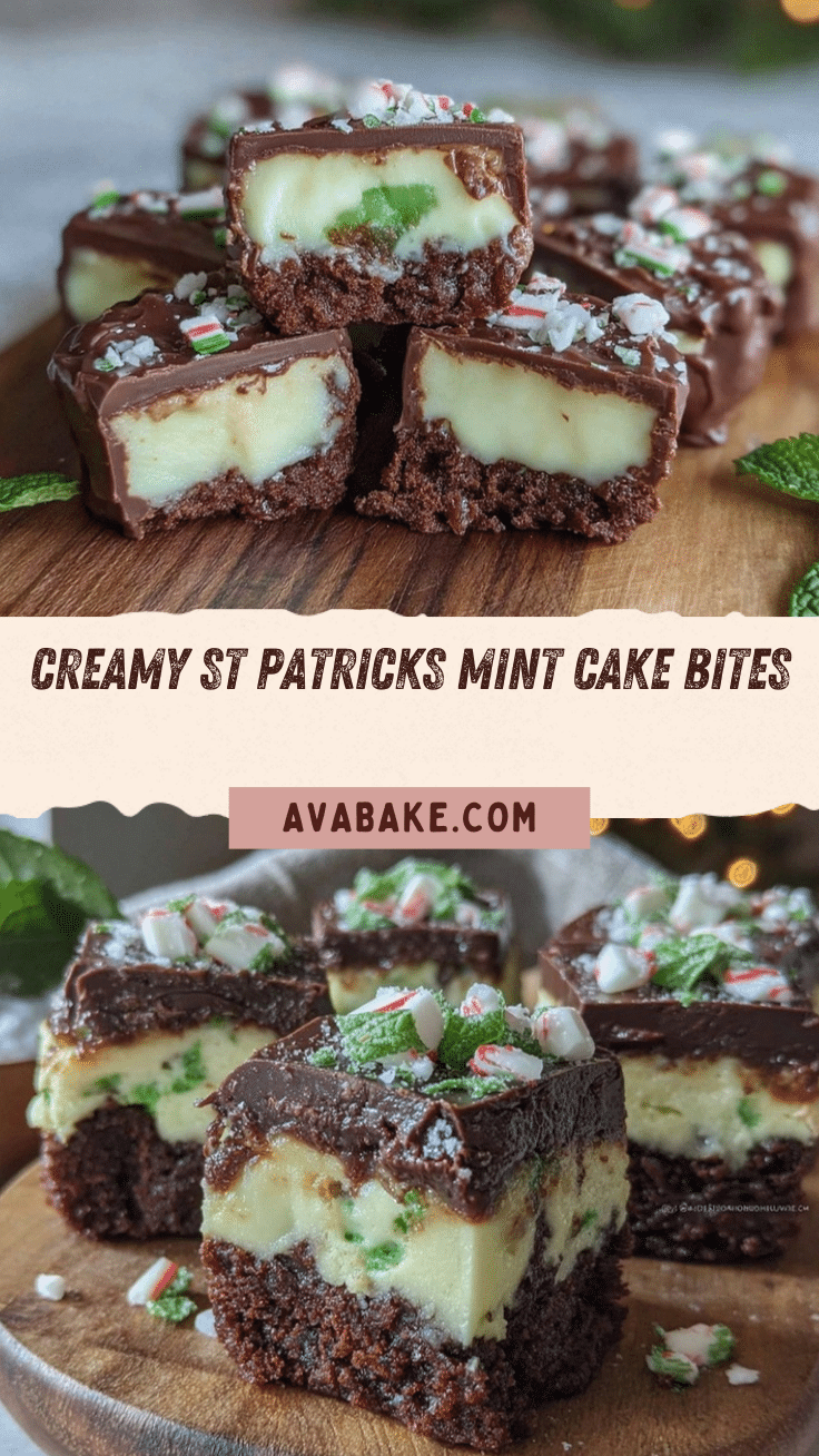 mint ice cream cake bites recipe