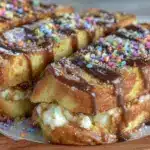 rainbow drizzle toast sticks - featured image