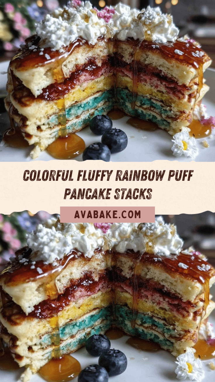 rainbow puff pancakes recipe