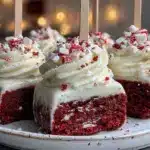 red velvet brownie cheesecake pops - featured image