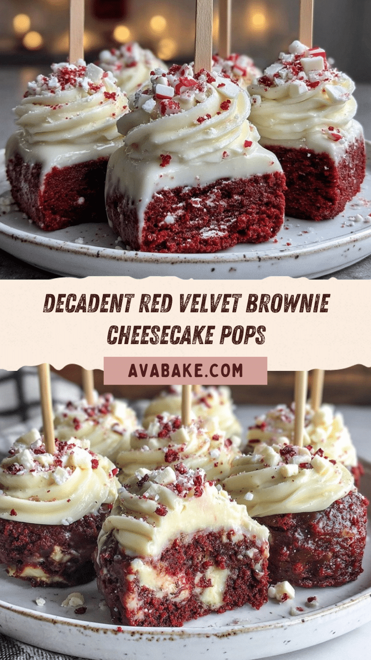 red velvet brownie cheesecake pops recipe