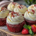 Red Velvet Heart Cupcakes - featured image