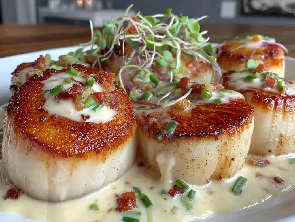 seared scallops recipe - featured image