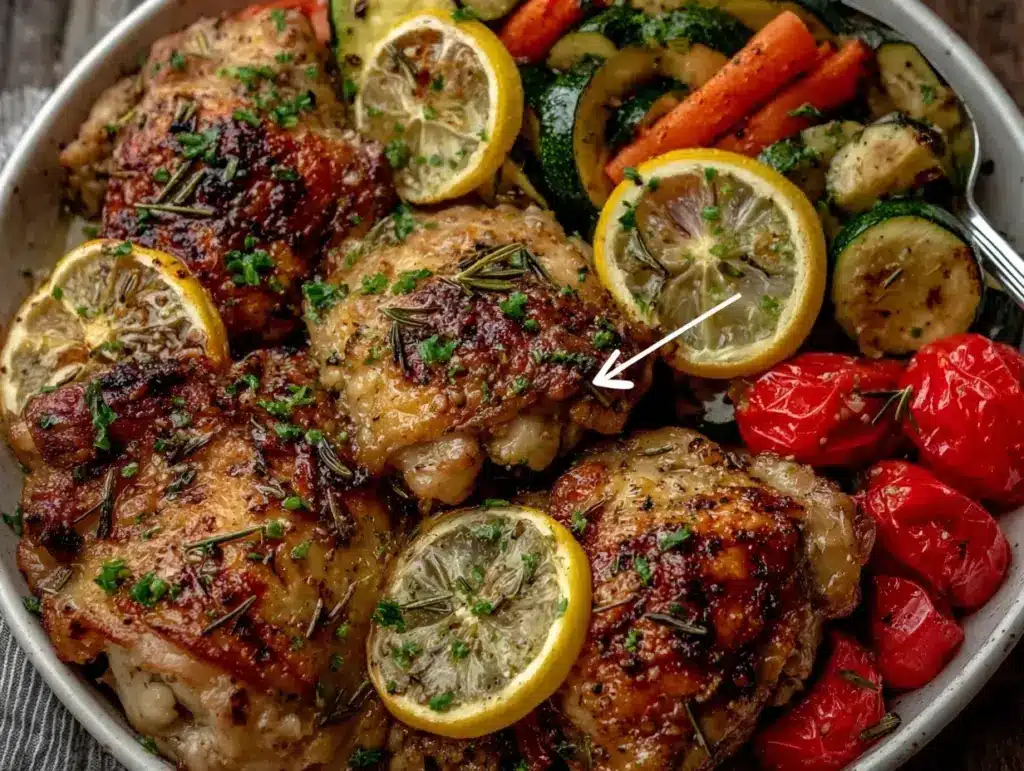 Sheet Pan Lemon Herb Chicken - featured image