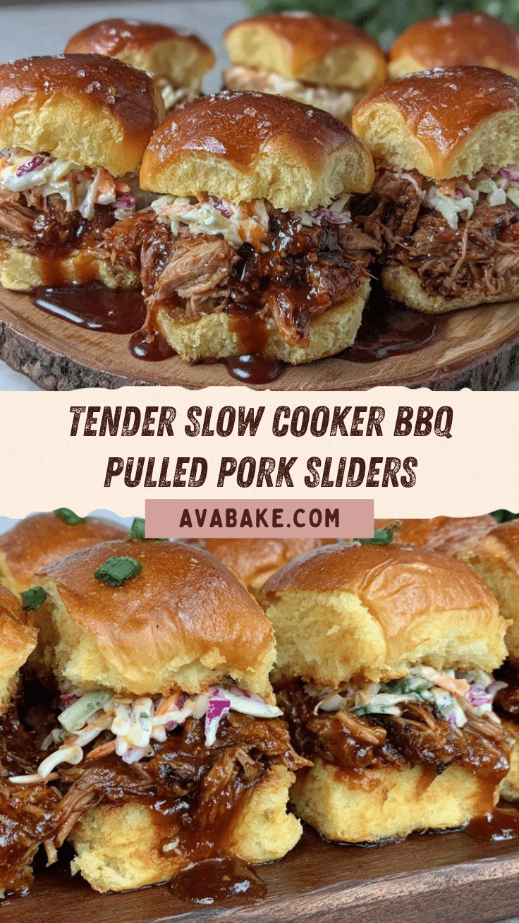 slow cooker BBQ pulled pork sliders recipe