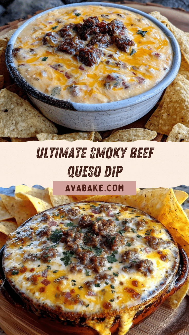 smoked queso dip with beef and peppers recipe