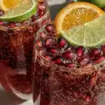sparkling pomegranate punch - featured image