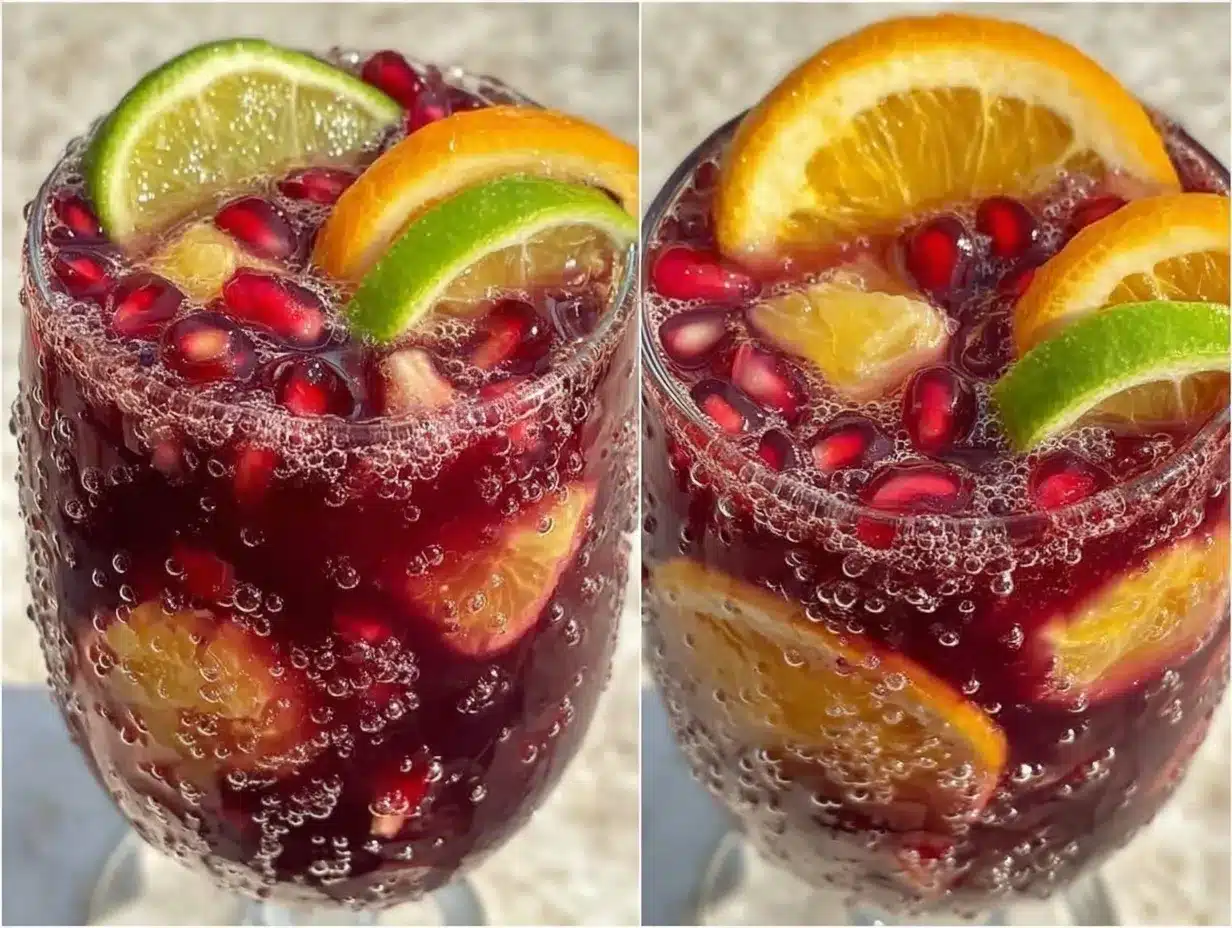 sparkling pomegranate punch preparation steps