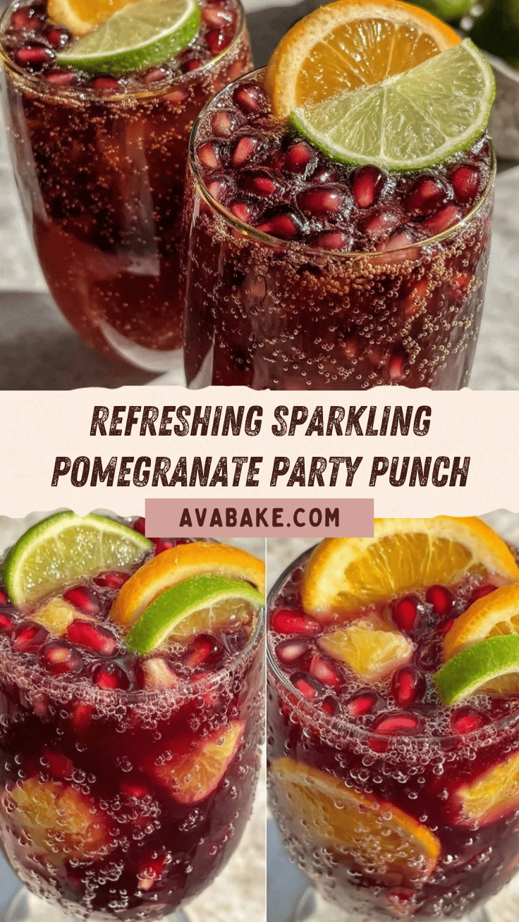 sparkling pomegranate punch recipe