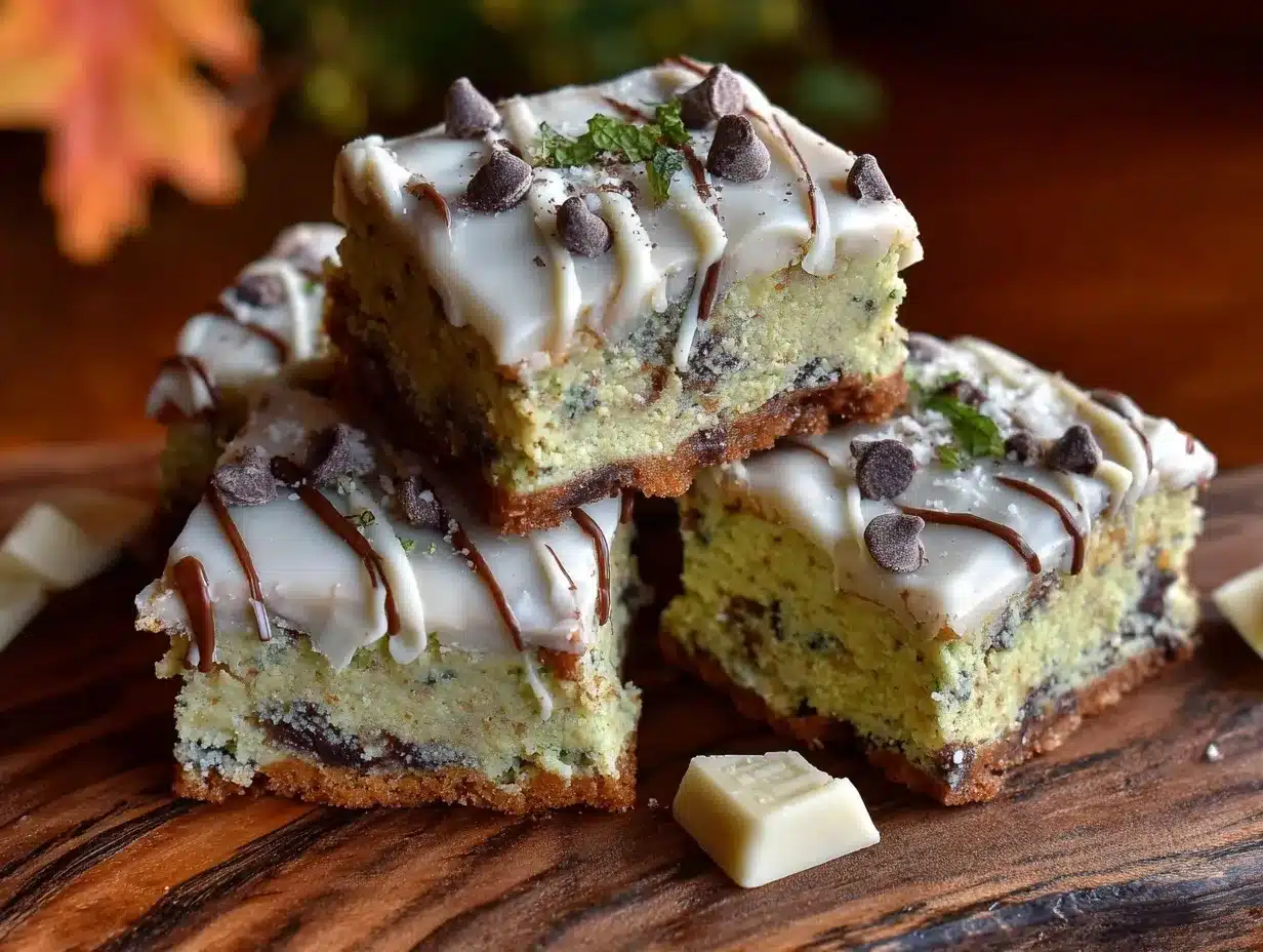 st patrick’s green mint cookie bars preparation steps