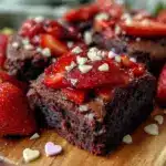 strawberry brownie board - featured image