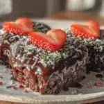 strawberry chocolate mousse hearts - featured image