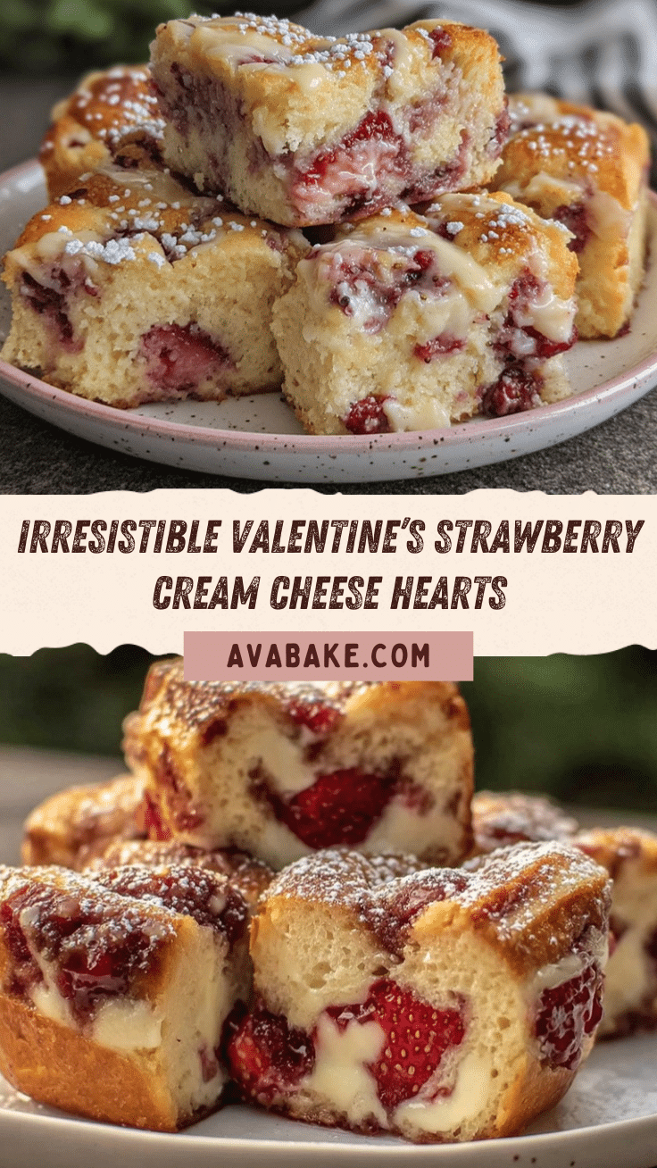 strawberry cream cheese bread hearts recipe