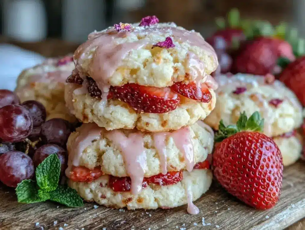Strawberry Rosé Cookie Tower Board - featured image