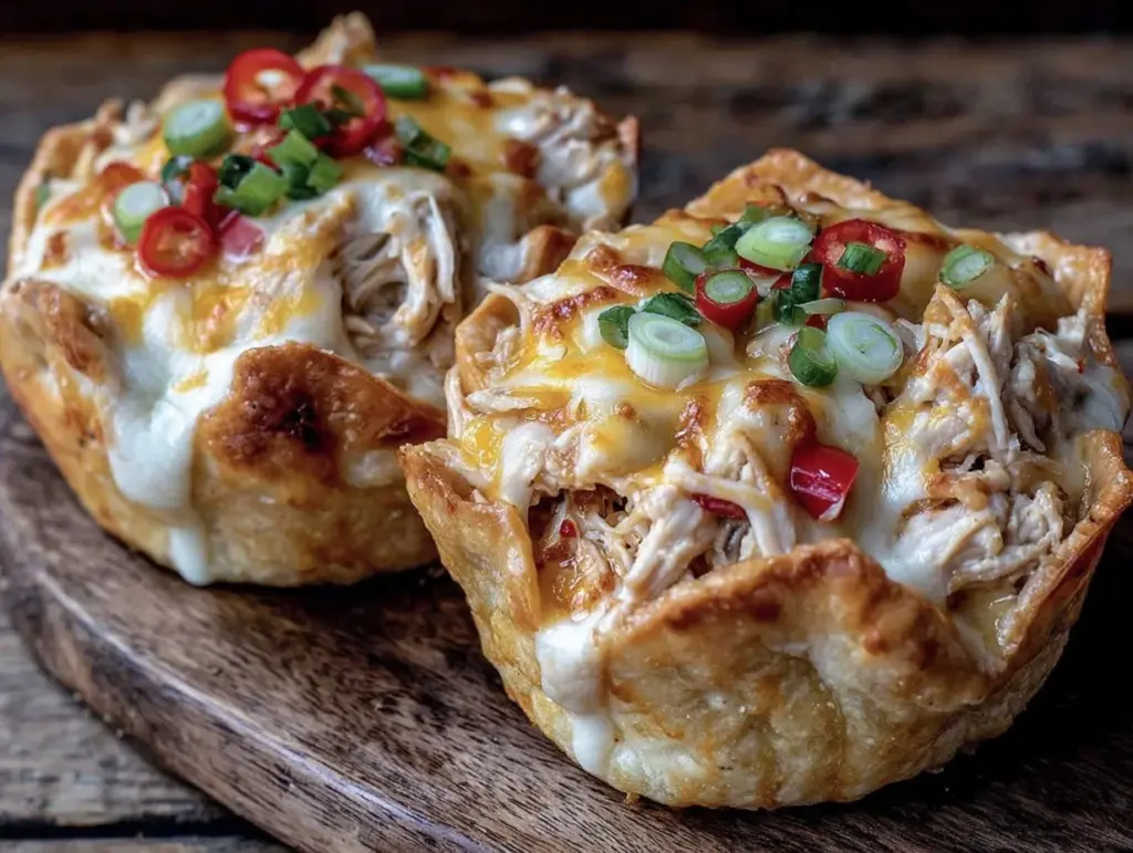 Super Bowl Ranch Chicken Tortilla Melt Cups - featured image