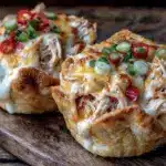 Super Bowl Ranch Chicken Tortilla Melt Cups - featured image