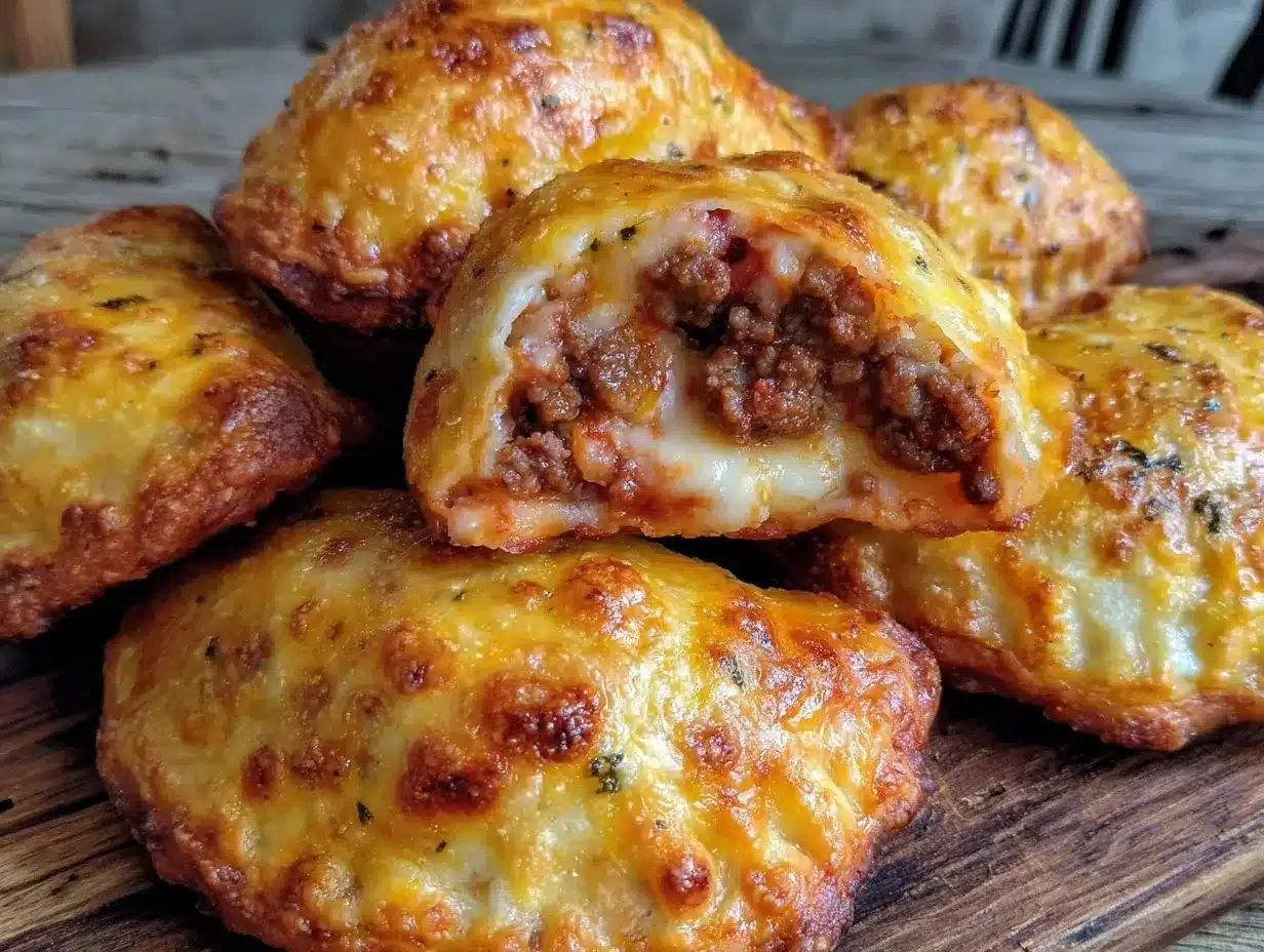 super bowl sausage pizza pocket bites preparation steps
