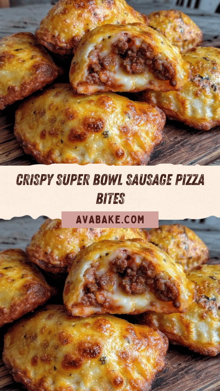 super bowl sausage pizza pocket bites recipe