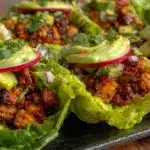turkey taco lettuce wraps - featured image