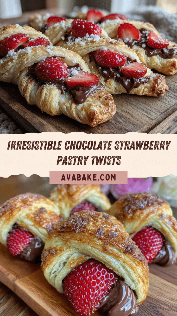 Valentine’s Chocolate Strawberry Pastry Twists recipe