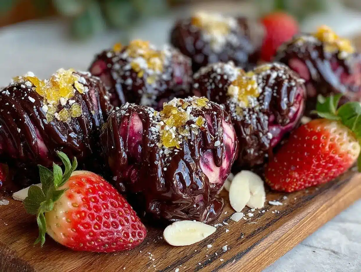 valentines chocolate strawberry silk hearts preparation steps