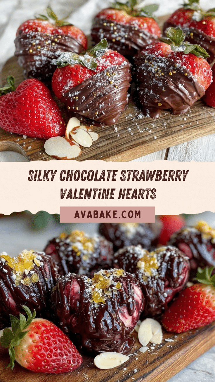 valentines chocolate strawberry silk hearts recipe